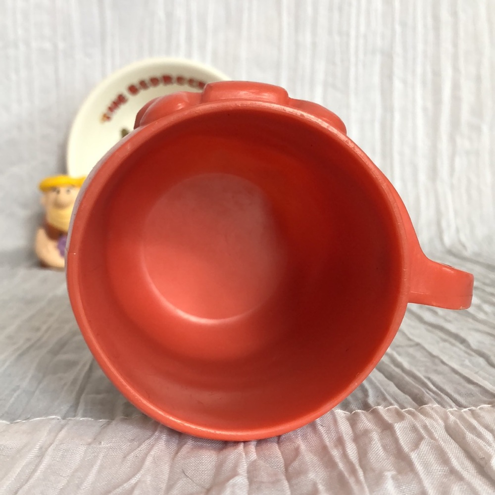 Vintage Flintstones Pebbles plastic cup & bowl & Barney & Dino water squirters - Picture 3 of 16